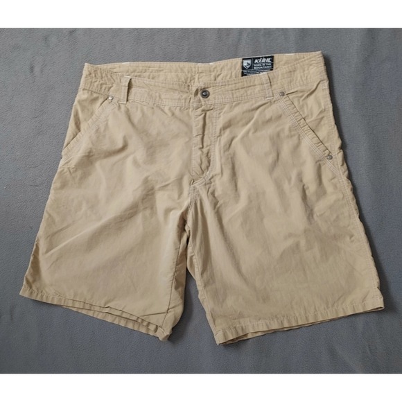 Kuhl Other - Kuhl Utility Shorts Men's 38 X 10" Khaki Brown‎ Pockets Hiking Outdoor